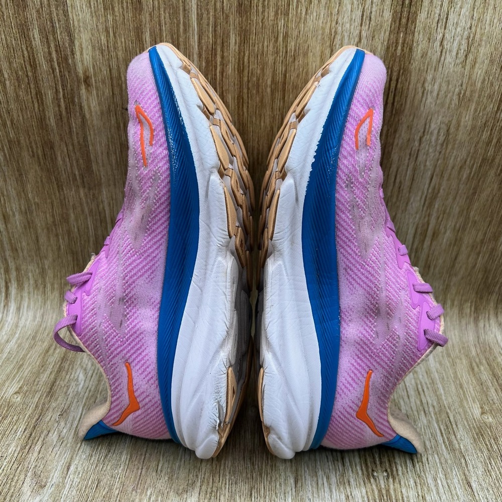 Hoka One One Clifton 9 Womens Size 8 Cyclamen Sweet Lilac Shoes 1127896 CSLC - Picture 7 of 10